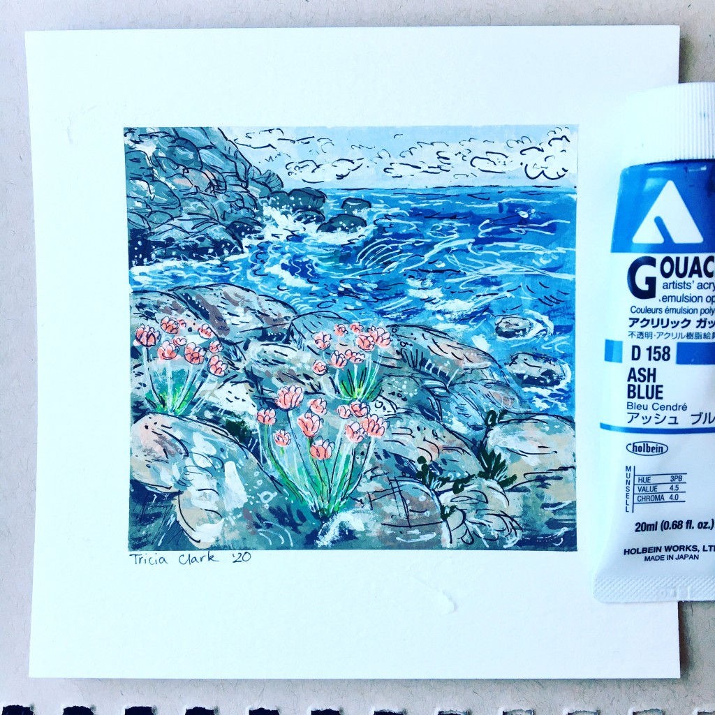 Coast drawing by Tricia Clark | Doodle Addicts