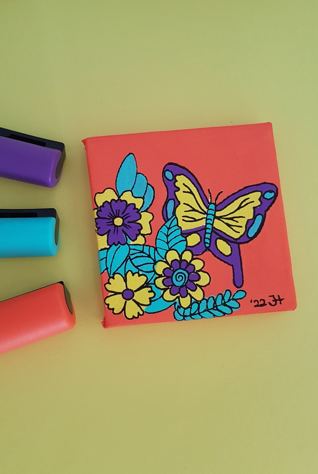 Butterfly And Flowers Drawing By Minca Doodle Addicts