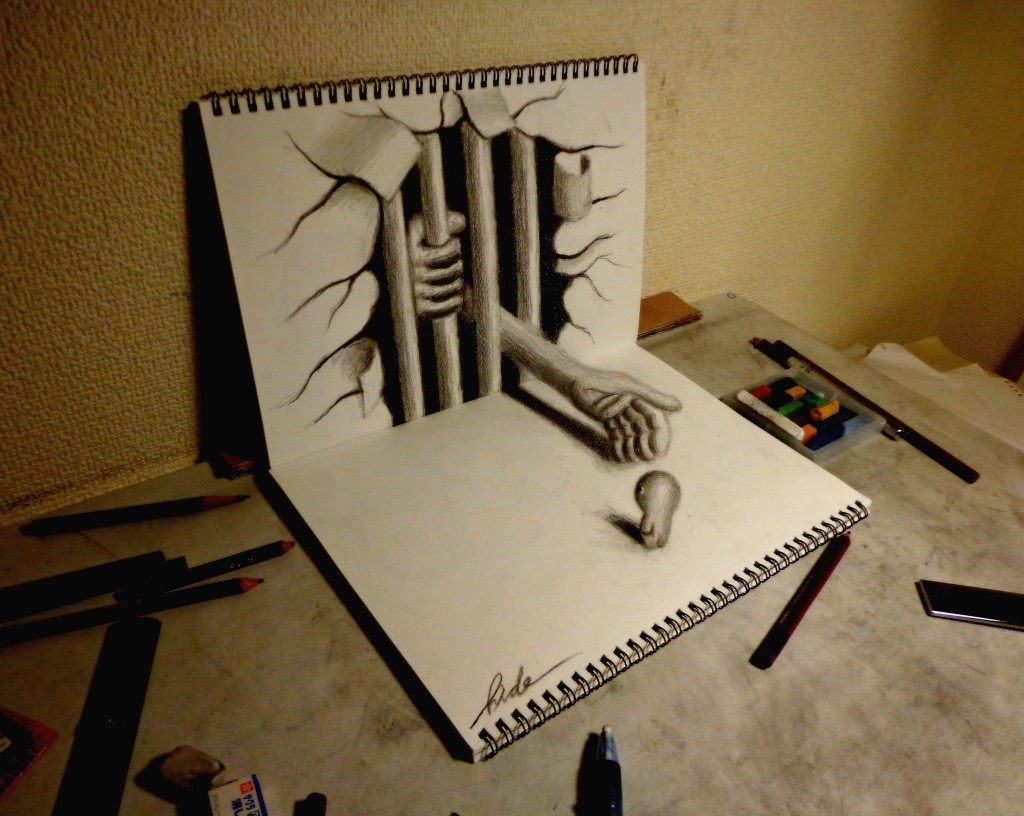 3D Drawing - Invitation from the devil drawing by Hideyuki Nagai | Doodle  Addicts
