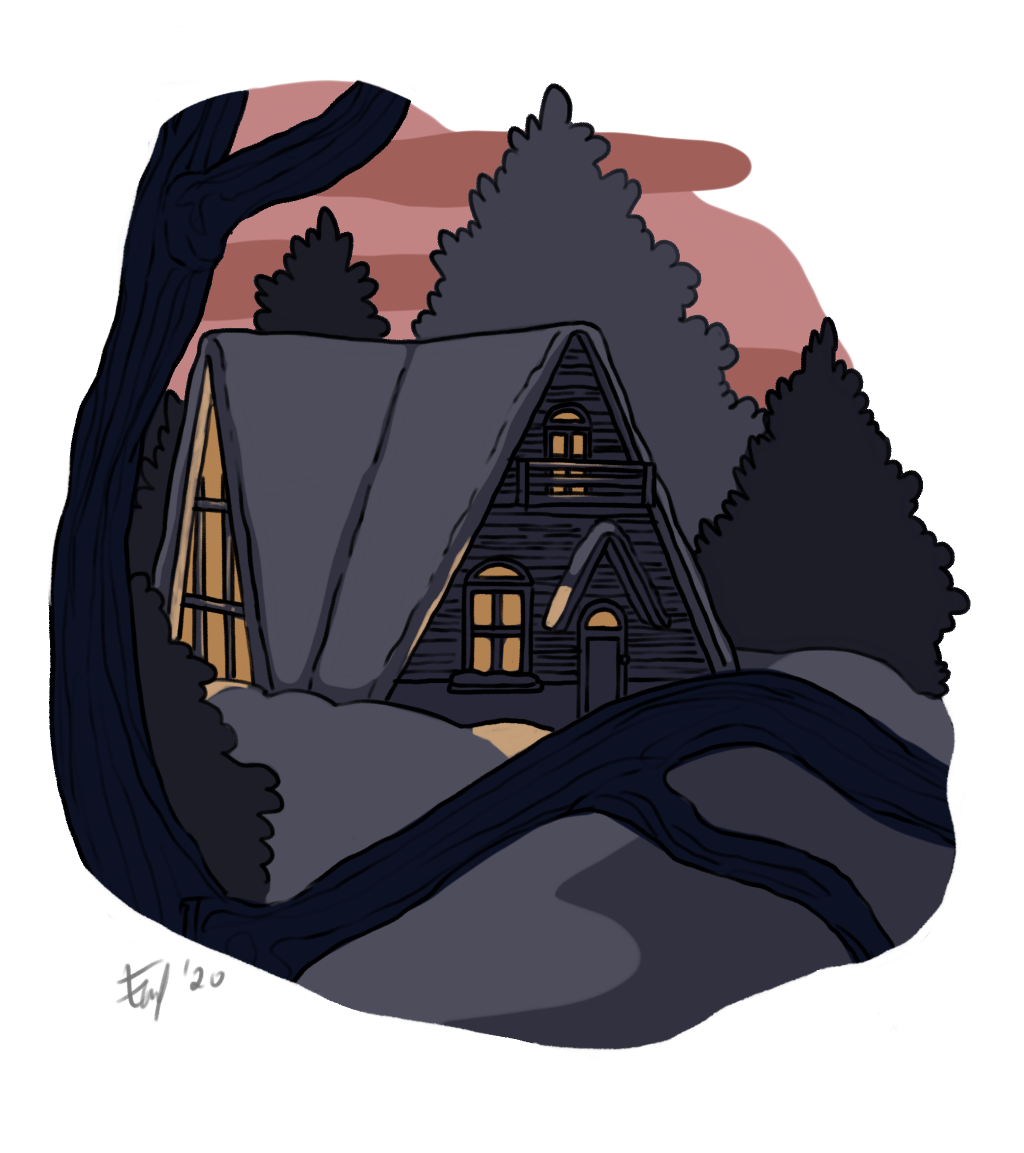 Cozy Cottage drawing by Ewa | Doodle Addicts