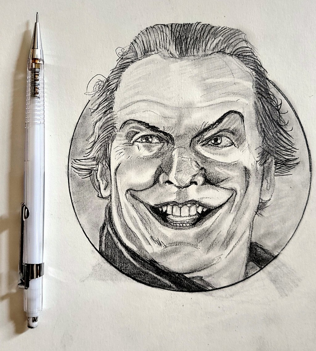 Jack Nicholson's Joker drawing by Tyler vevea | Doodle Addicts