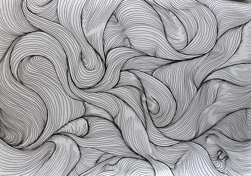 Wednesday Morning Flow drawing by Kevin VanEmburgh | Doodle Addicts