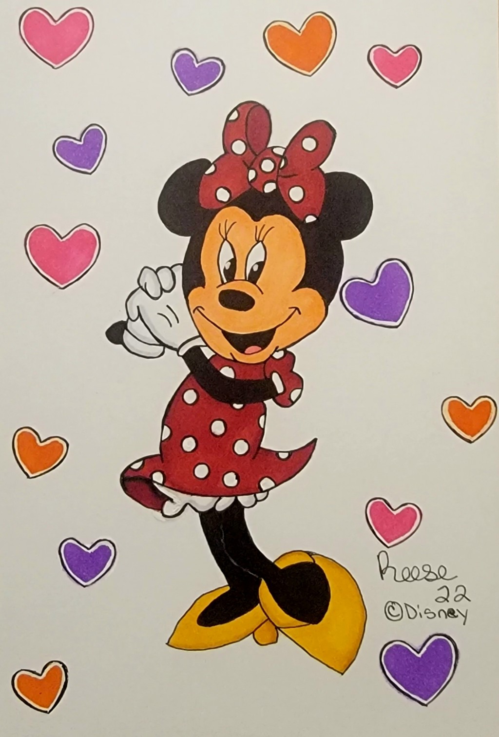 Minnie Mouse drawing by Chariss Williams | Doodle Addicts