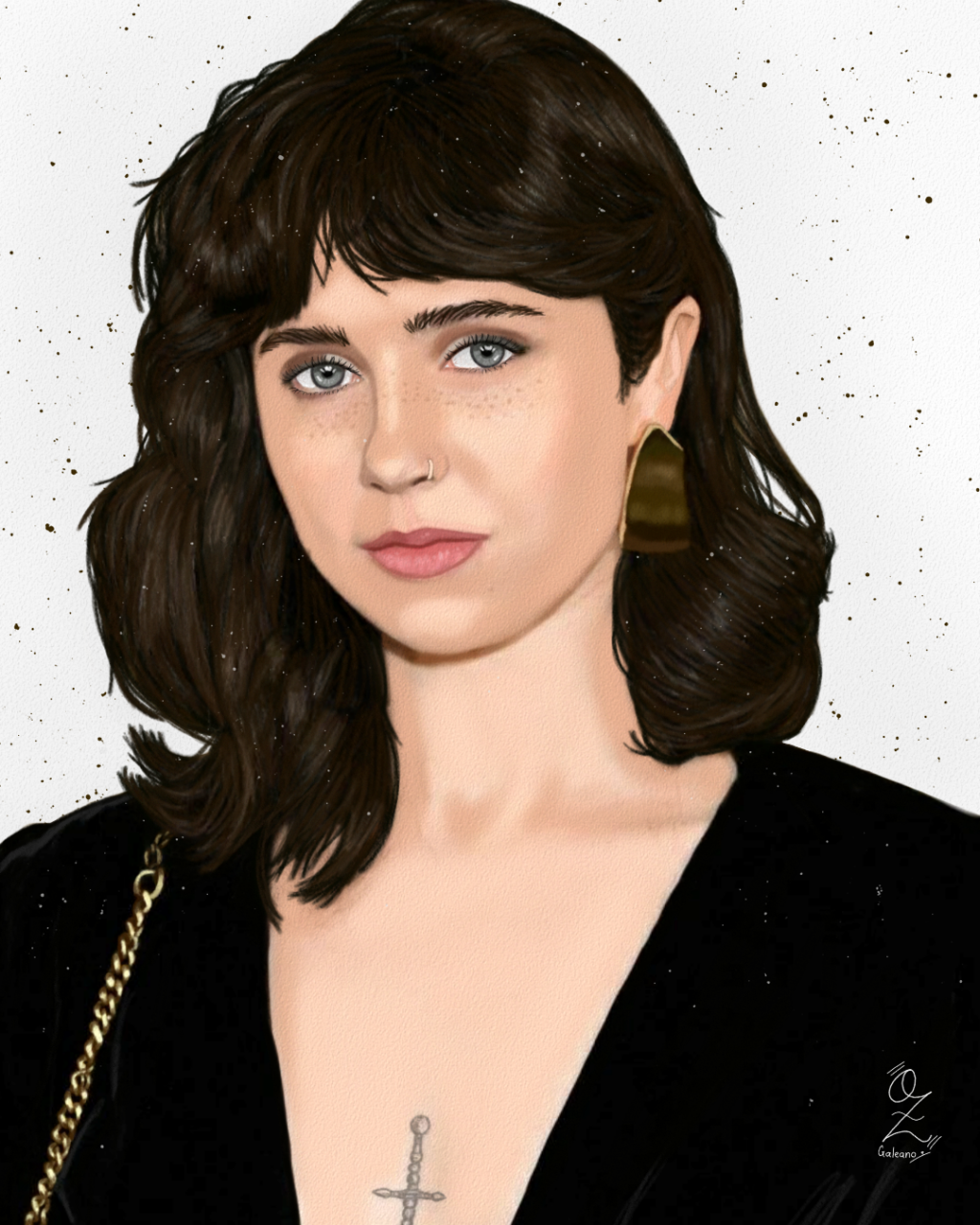 Clairo Portrait Fanart drawing by Oscar | Doodle Addicts