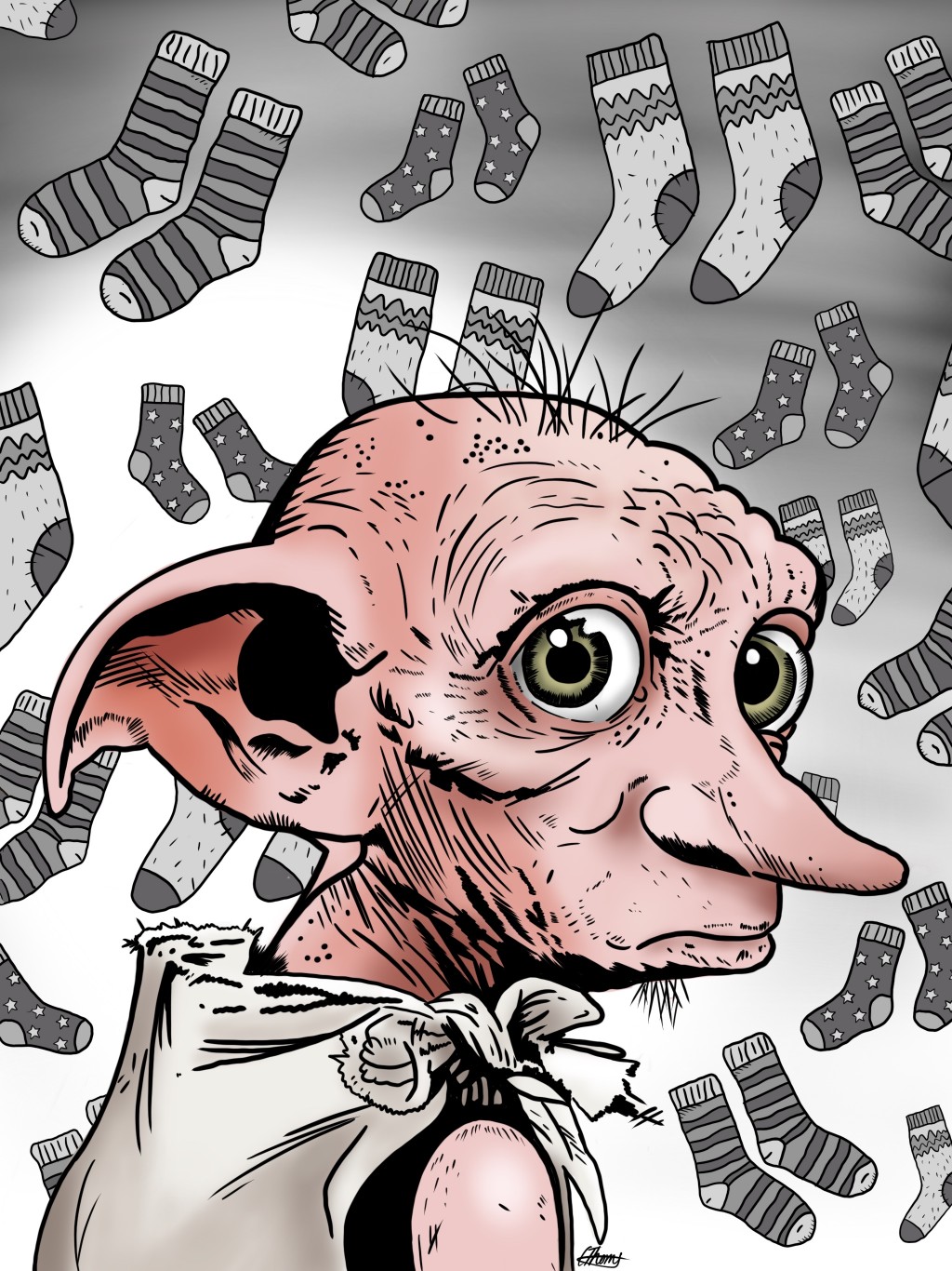 Dobby from Harry Potter pencil drawing by Laco13 on DeviantArt