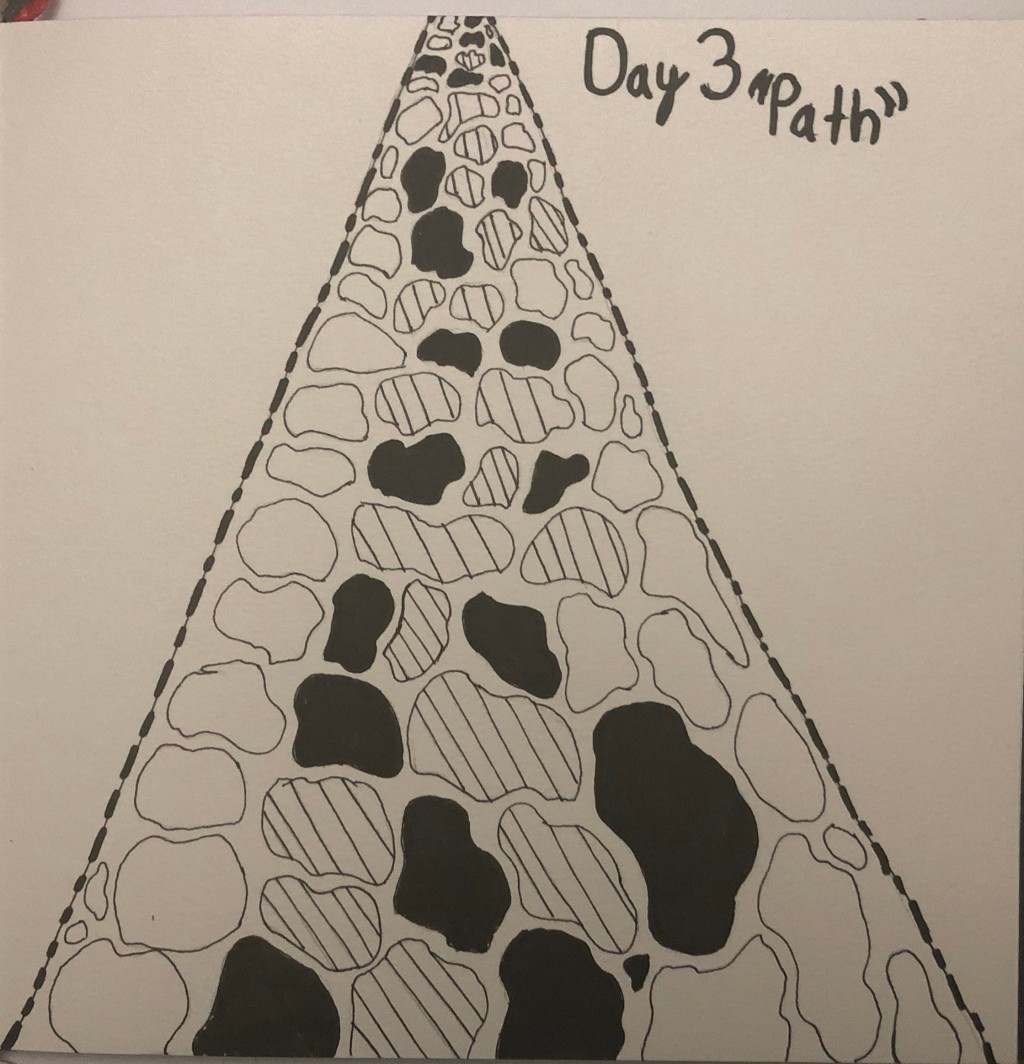 Inktober Day 3 path drawing by Jeanette | Doodle Addicts