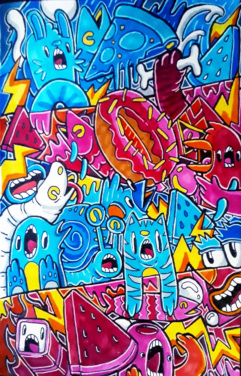 Color Vibrant doodle drawing by Lukman Hakim Huda | Doodle Addicts