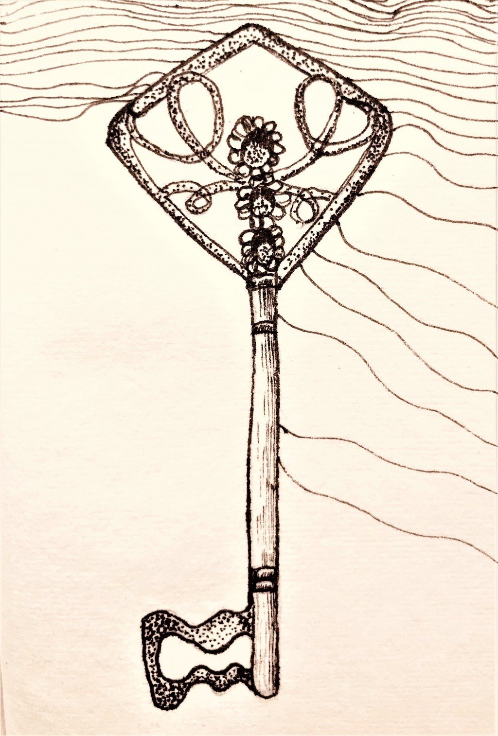 Skeleton Key drawing by Suzette Doodle Addicts