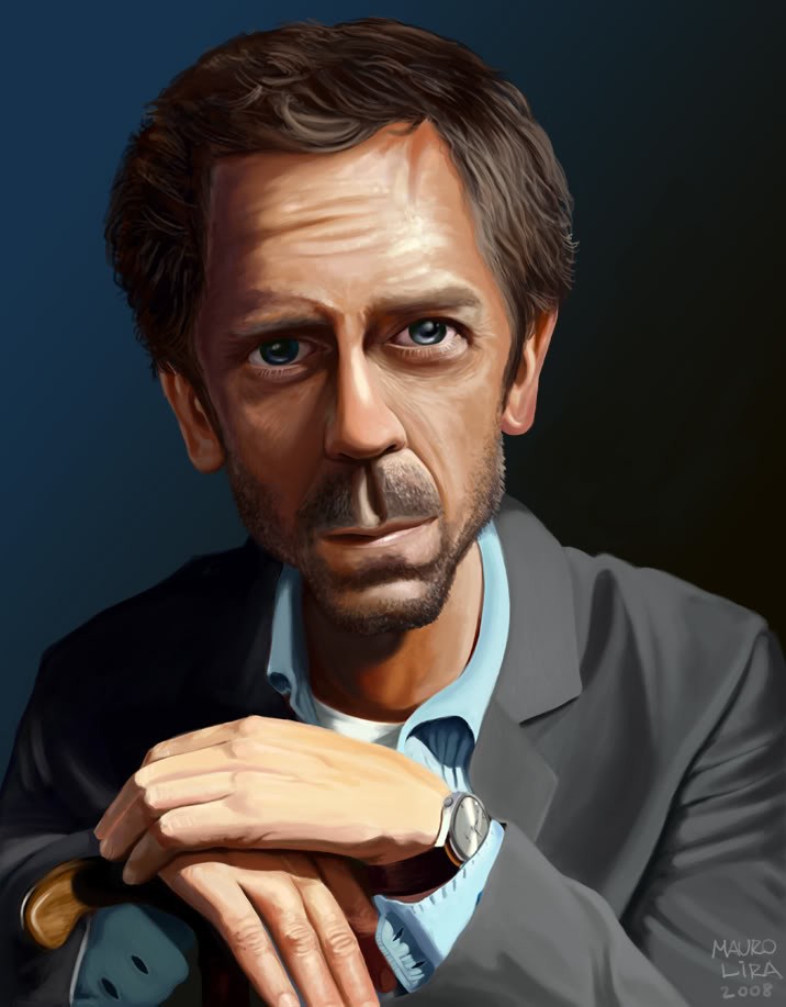 Dr. House drawing by Mauro Lira | Doodle Addicts