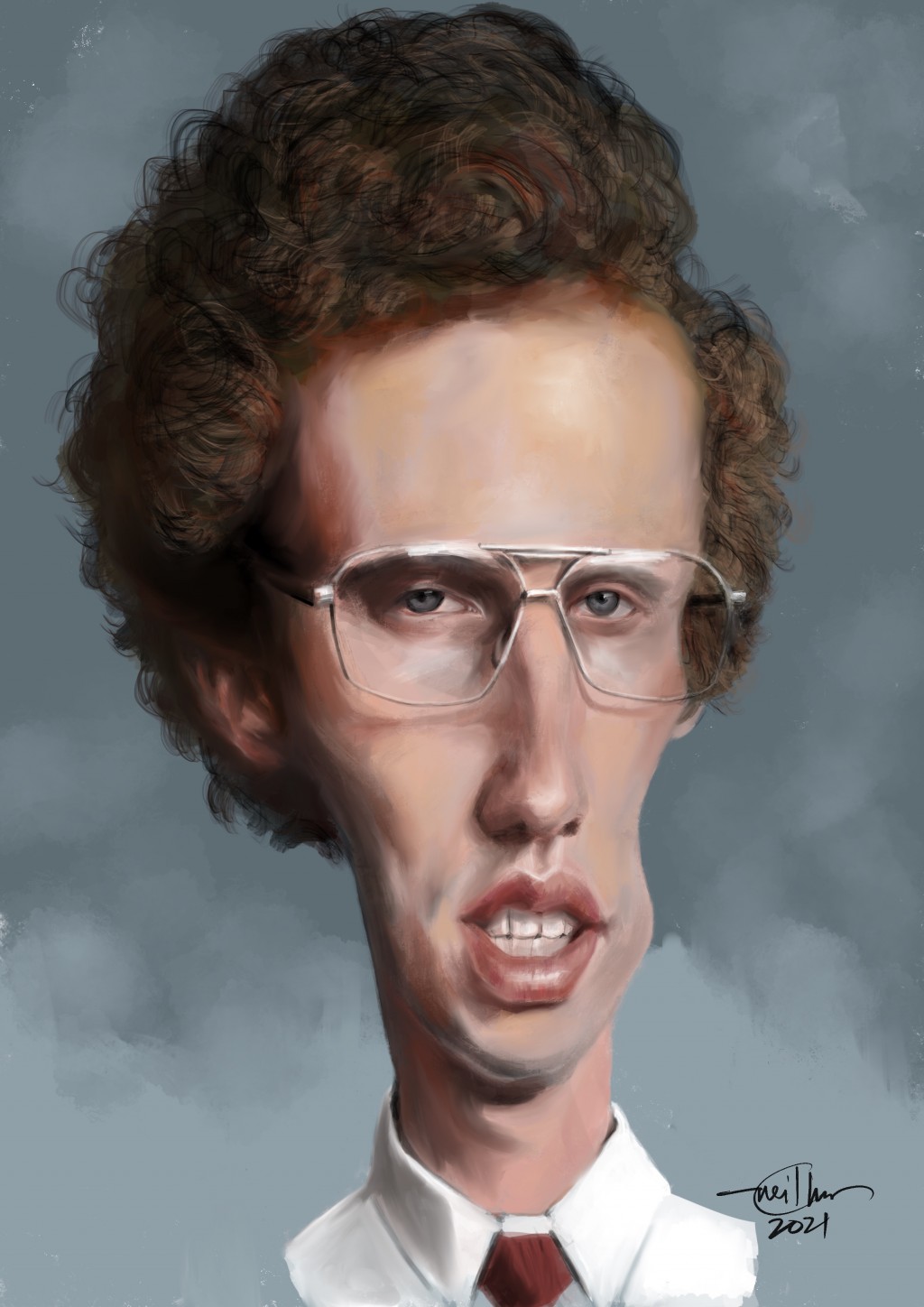 Painting fanart Napoleon Dynamite drawing by Neil Anoba Doodle Addicts