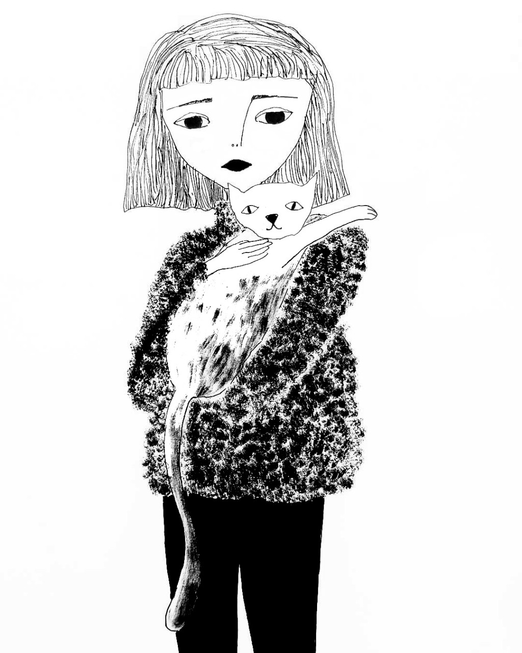  Sweater  weather  drawing by Slavica Doodle Addicts