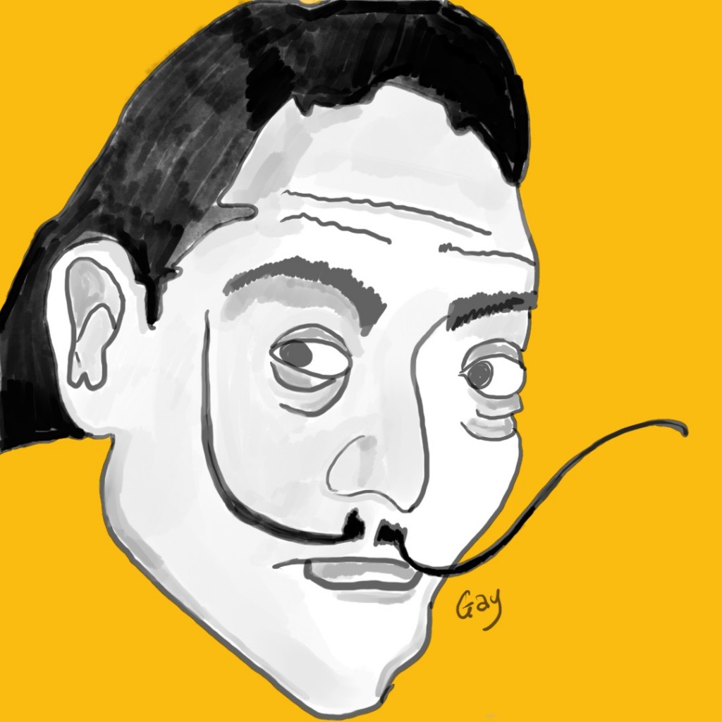 Salvador Dali drawing by Gay | Doodle Addicts