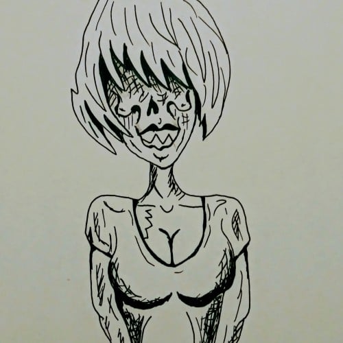 Corpse lady face