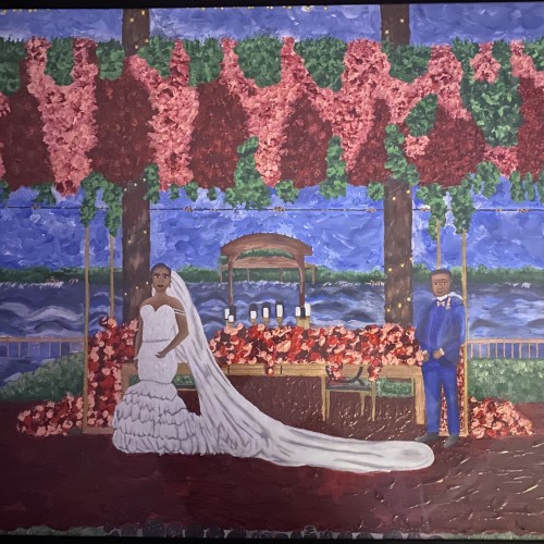 Painting of Wedding Scenery