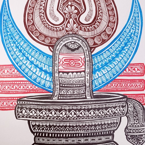 Shivling Mandala art