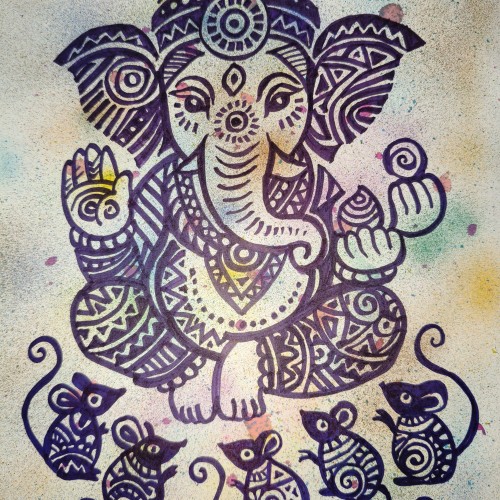 Lord Ganesha with Mooshak