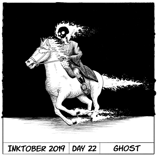 Inktober 2019 Day 22 - Ghost