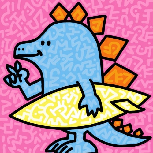 Larry Stegosaurus (Peace & Love)