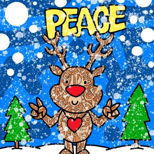 Rudolph and I Wish You Peace and Happiness