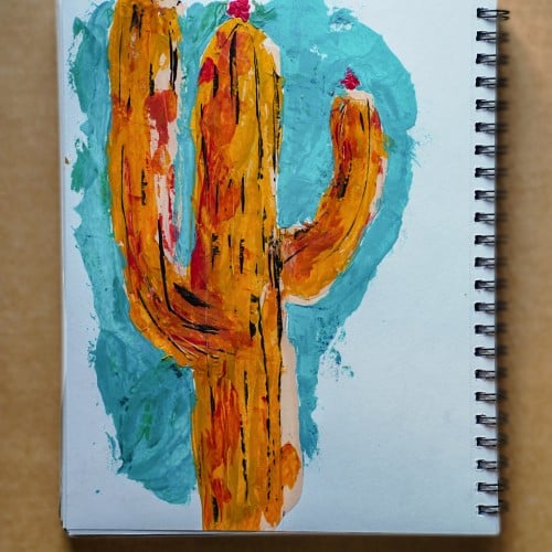 Small Cactus on Paper