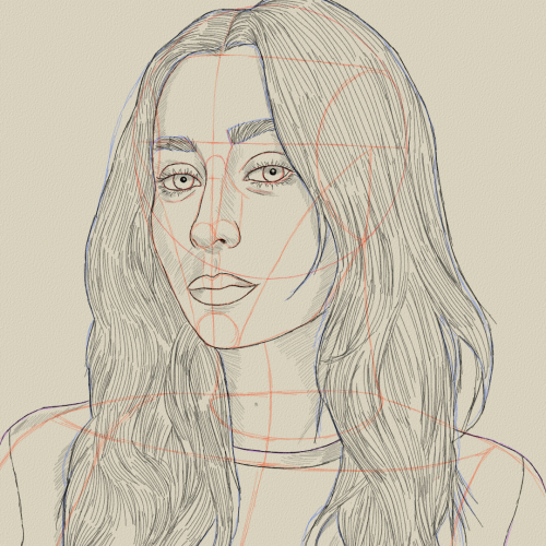 Cristin Milioti Drawing Sketch Study by Oz Galeano