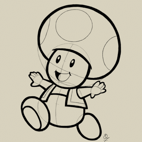 Toad Drawing Sketch Study by Oz Galeano