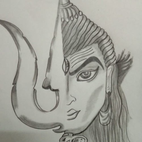 How to Draw Half Lord Shiva and Half Parvati Mata Step By Step | Painting  Of Lord Shiv and Parvati - YouTube