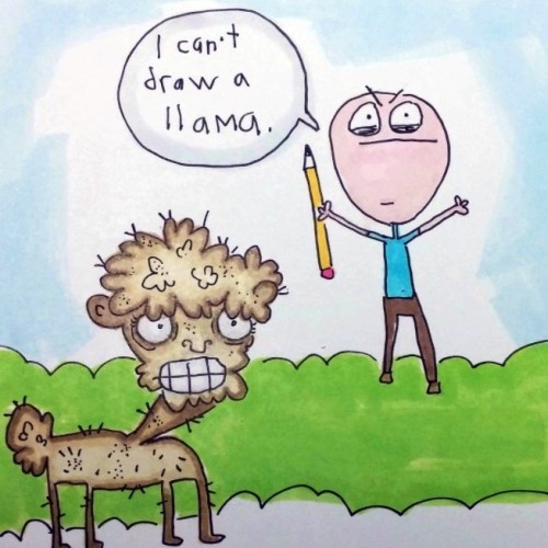 I cant draw a llama.