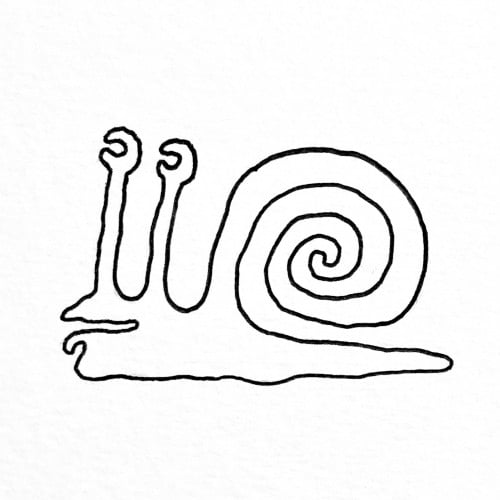 Single line snail design*