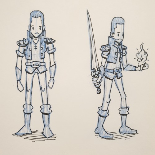 Medieval-punk Character Sketch