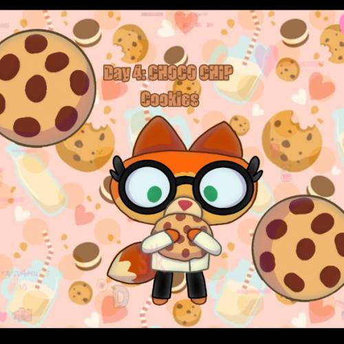 Chibijuly Day 4: choco chip cookies