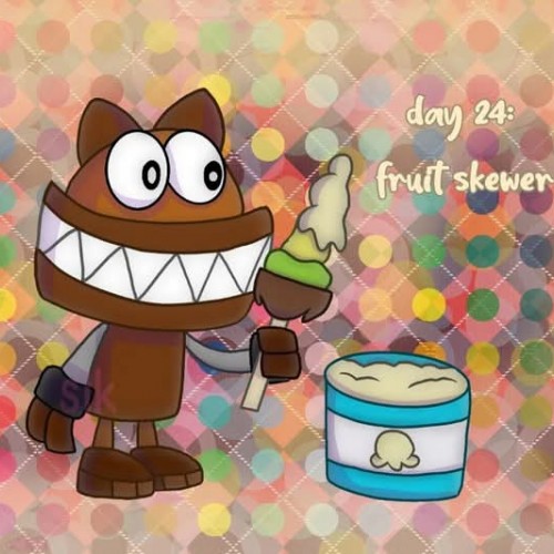 Fruitecember Day 24: fruit skewer