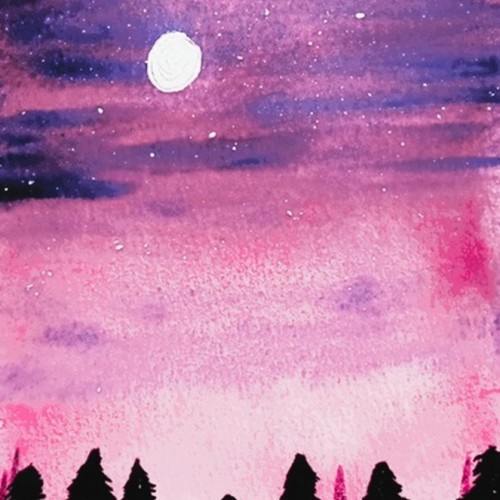 Night Sky Watercolor