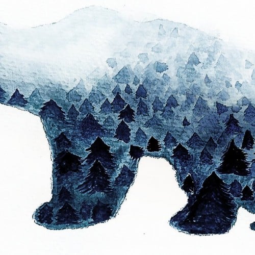 Watercolor Polar Bear