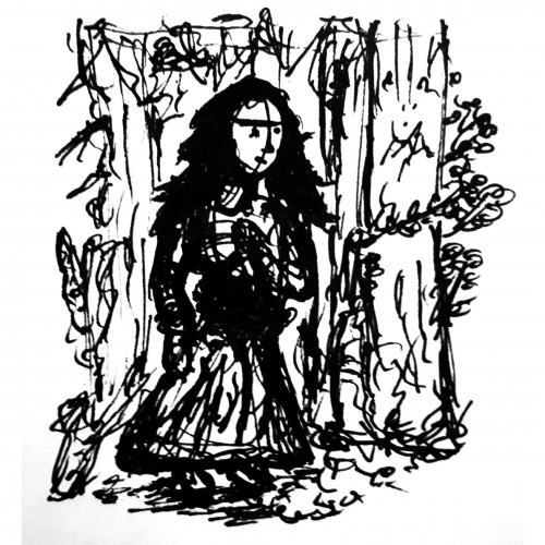 Gretel deep in the woods