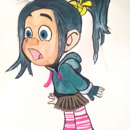 Vanellope Cartoon Painting