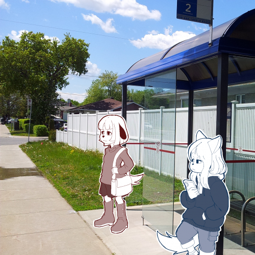 Glegles at the Bus Stop