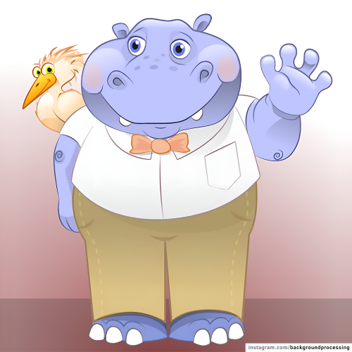 Friendly hippo
