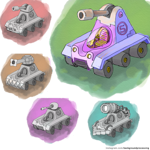 Tank design with upgrades
