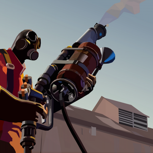 Pyro from Team Fortress 2, in vector art!