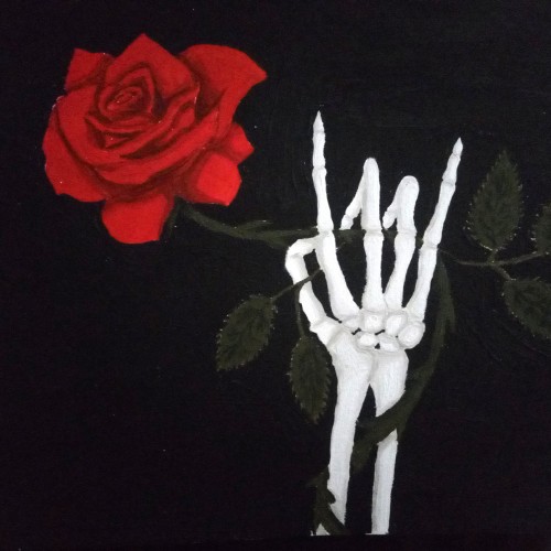 Heavy Metal with a Red Rose