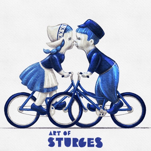 Kissing Dutch Boy and Girl