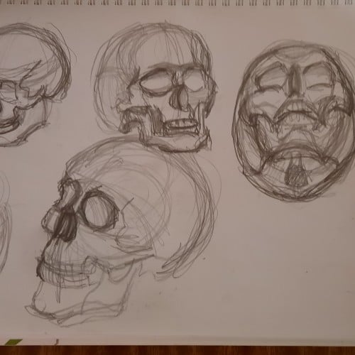 Skull doodles