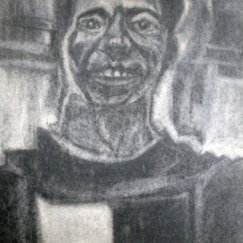 me in charcoal