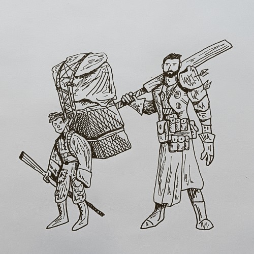 Halfling and Paladin