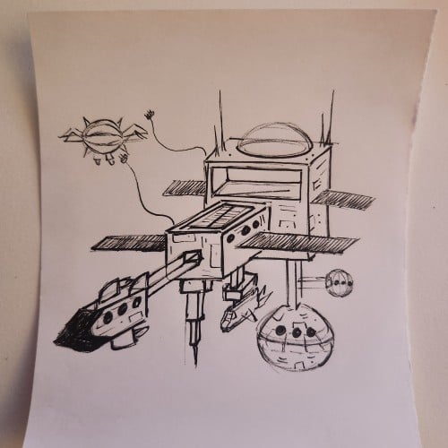 Doodles with Dane - Outer Space - Space Station