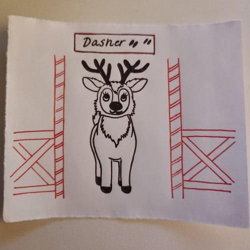 Doodles with Dane - Christmas - Reindeer