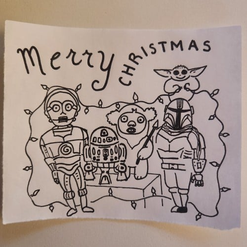 Doodles with Dane - Christmas - Starwars