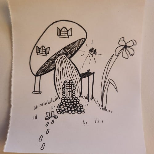 Doodles with Dane - Mushroom House