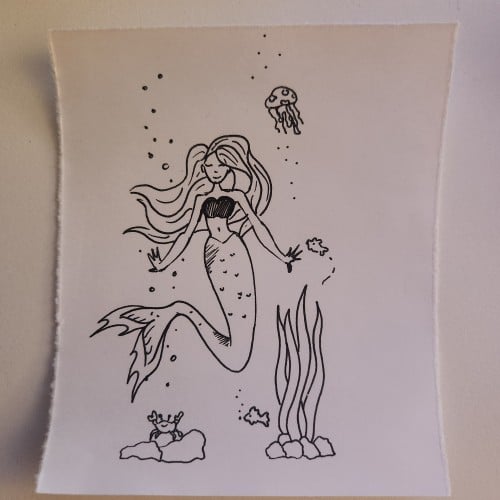 Doodles with Dane - Under the Sea - Mermaid